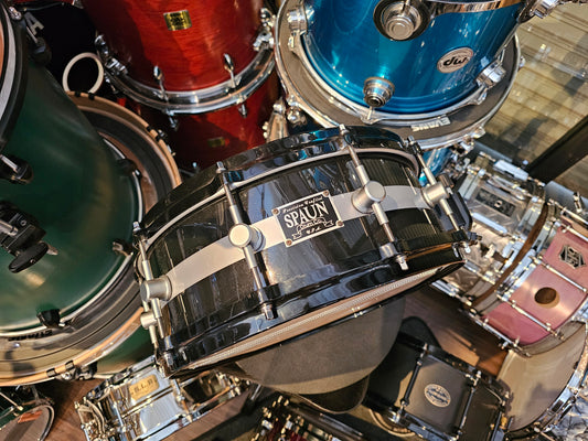 Spaun custom Maple 8 ply 14x5.5 snare drum w/die cast hoops