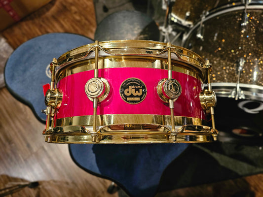 DW Collectors Edge gold hw 14x6 snare drum