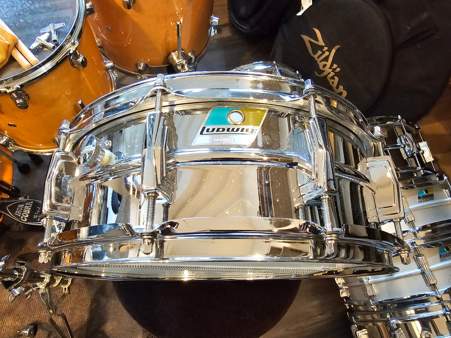 Ludwig Supraphonic vintage 1970's 14x5 snare drum