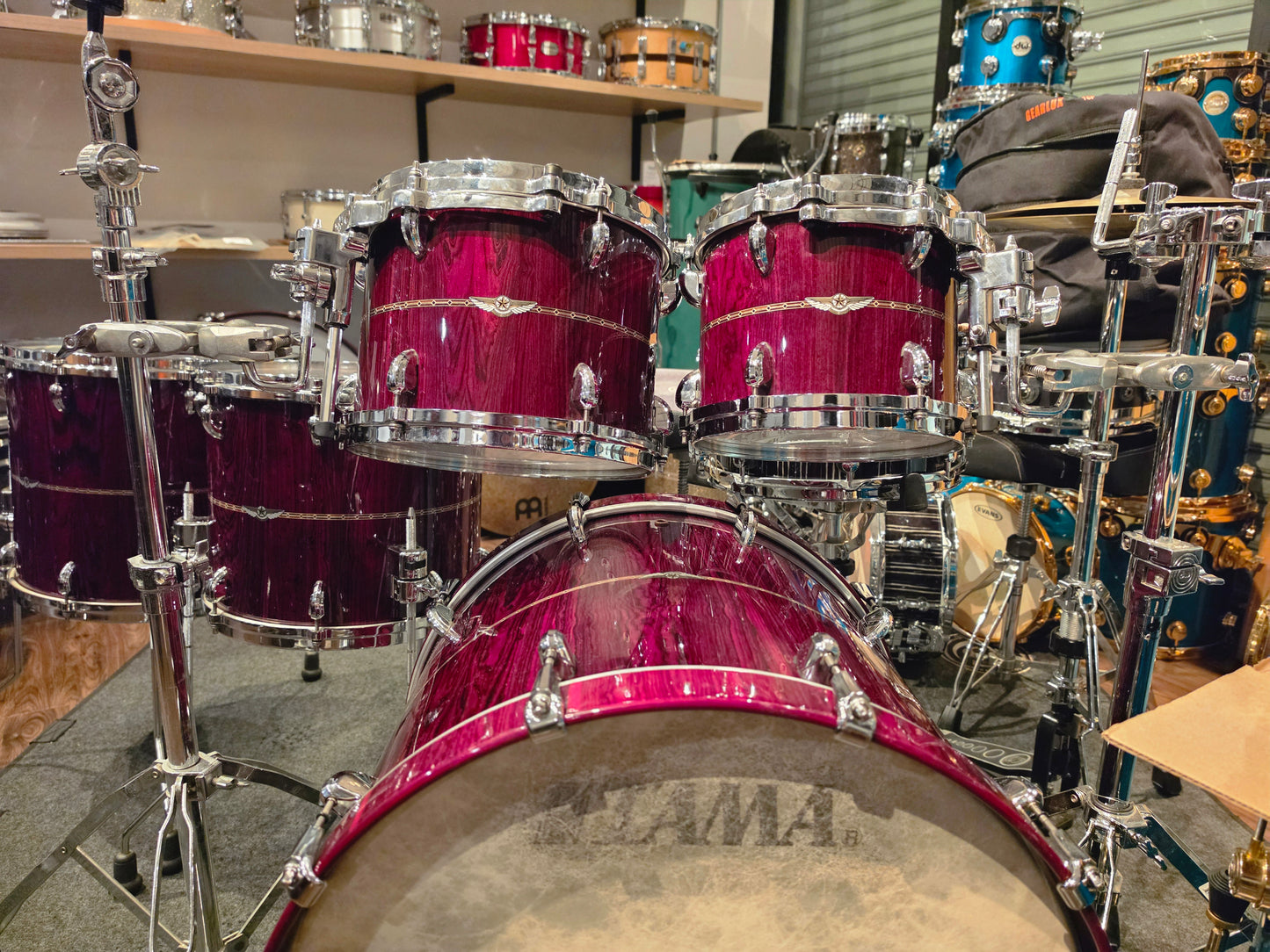 Tama Star Bubinga Dark red Cordia 5 pcs. drums set