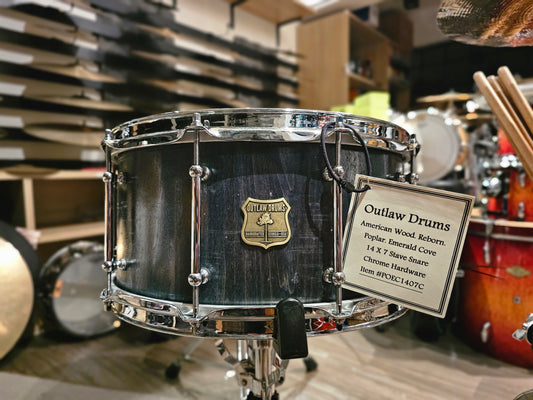 Outlaw Drum stave Poplar 14x6.5 snare drum