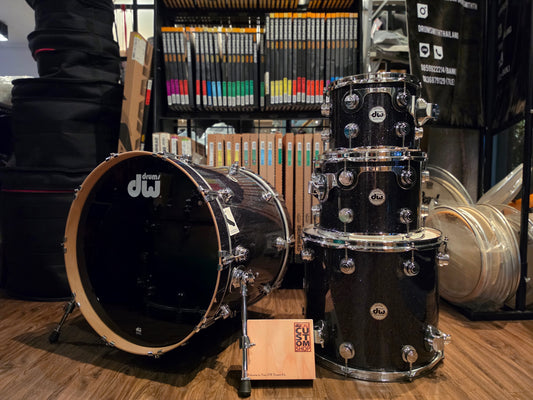 DW Collectors SSC Pure Maple Black ice finishply 4 pcs. drums kit