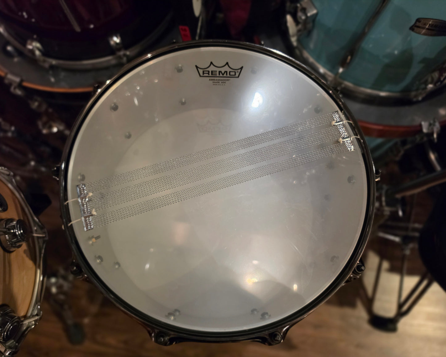 Noble & Cooley NC Alloy classic Mint green 14x6 snare drum