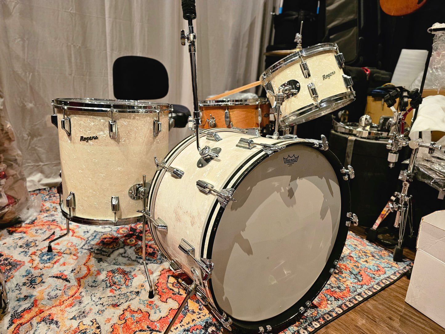 Rogers Holiday vintage 1968 WMP 3 pieces drums set