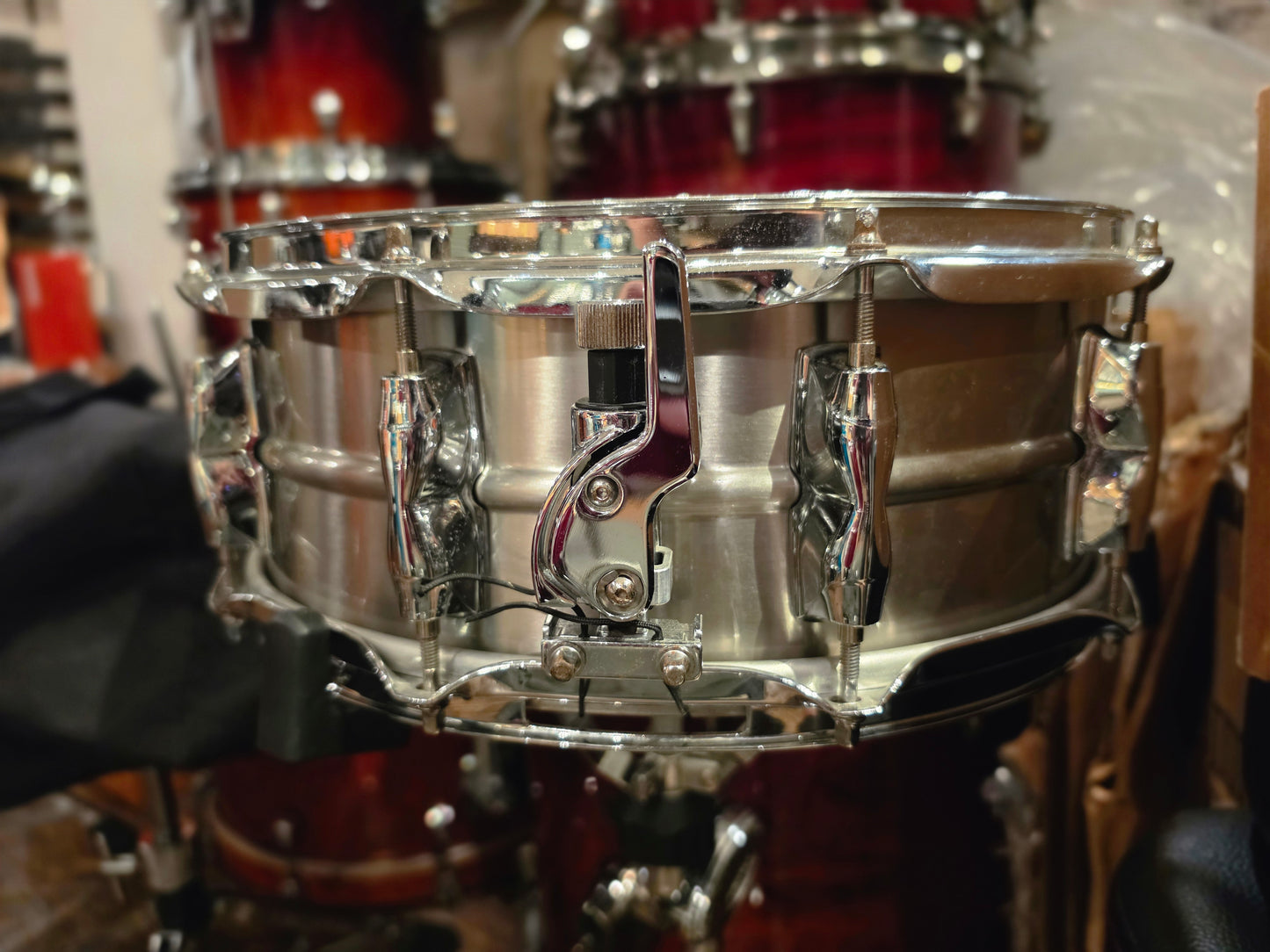 Yamaha Recording custom stainless steel 14x5.5 snare drum