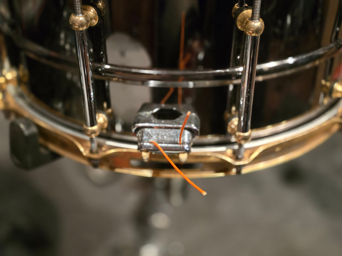 Pearl Sensitone Limited edition black nickel over brass 14x6.5 snare drum