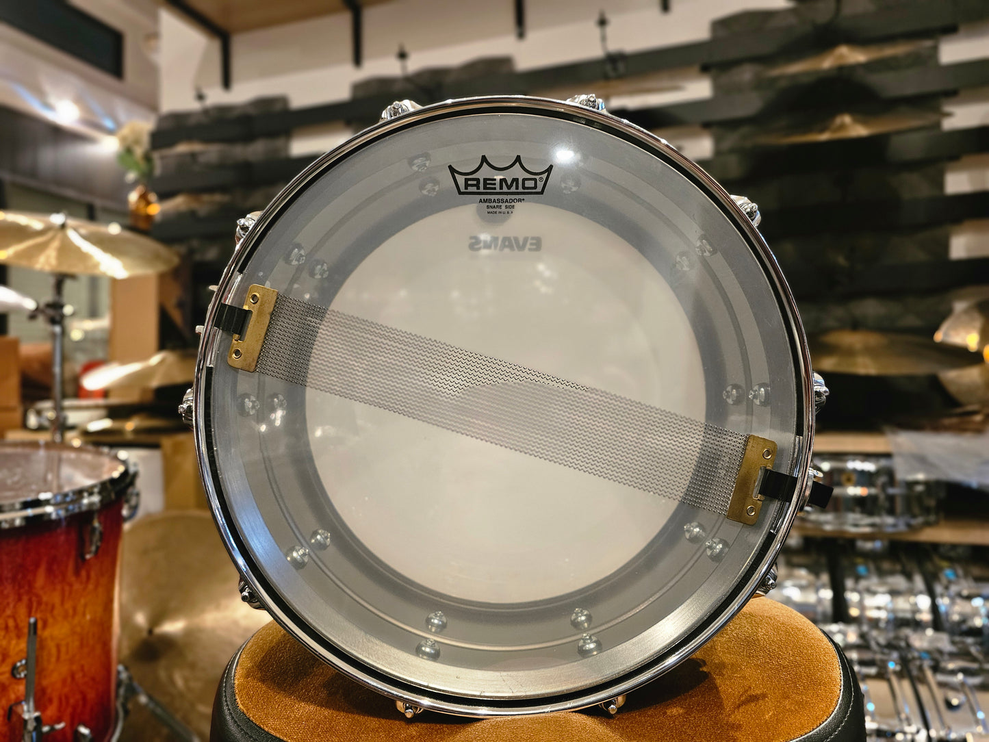 Ludwig LB417 Black beauty brass shell 14x6.5 snare drum