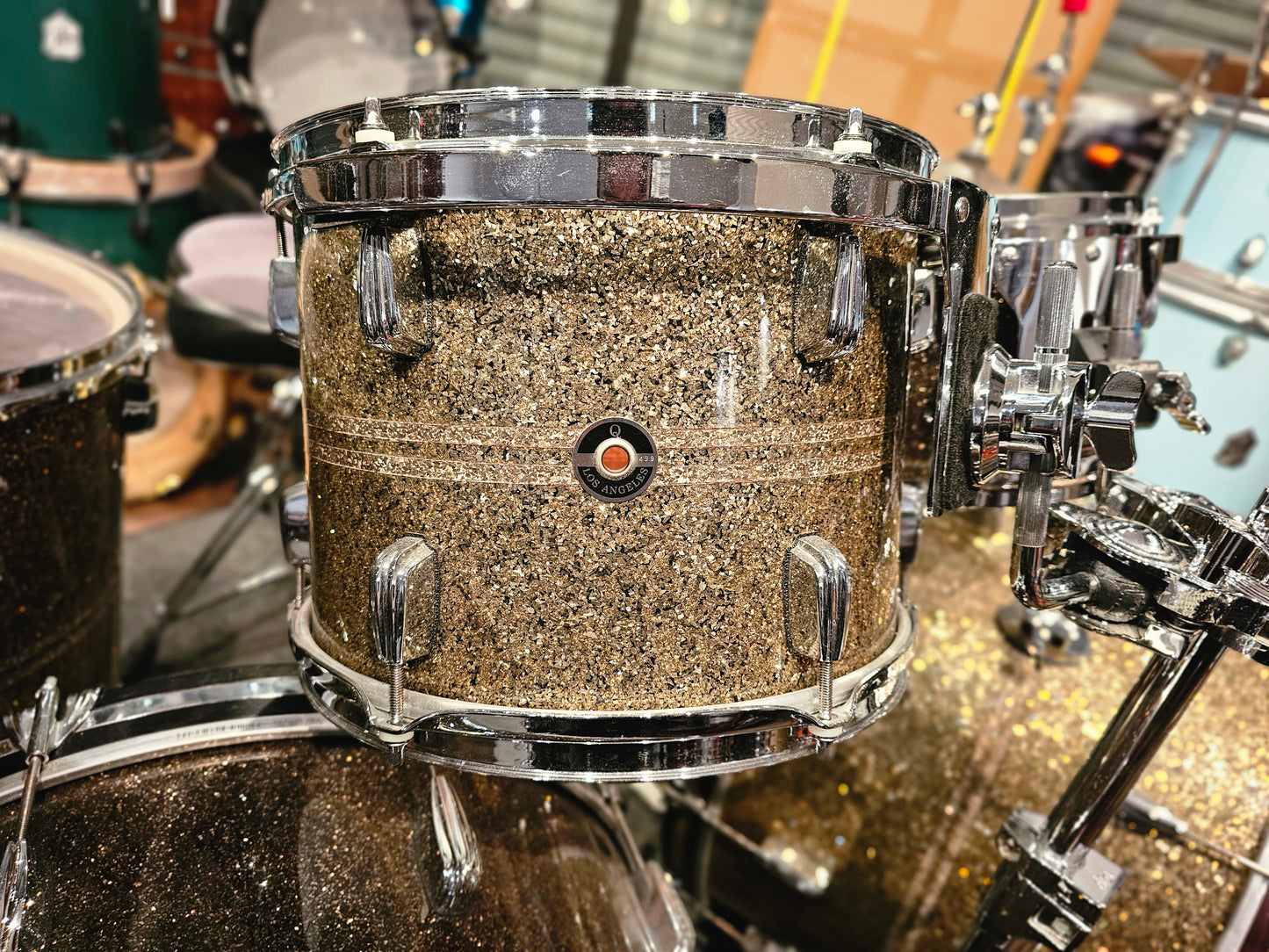 Special deal! Q Drum Co. custom Mahogany 7 pieces - 2 drums kit