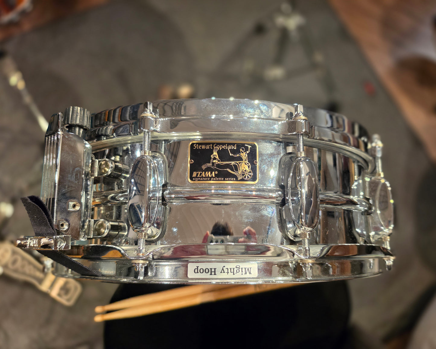 Tama Stewart Copeland signature brass shell 14x5 snare drum