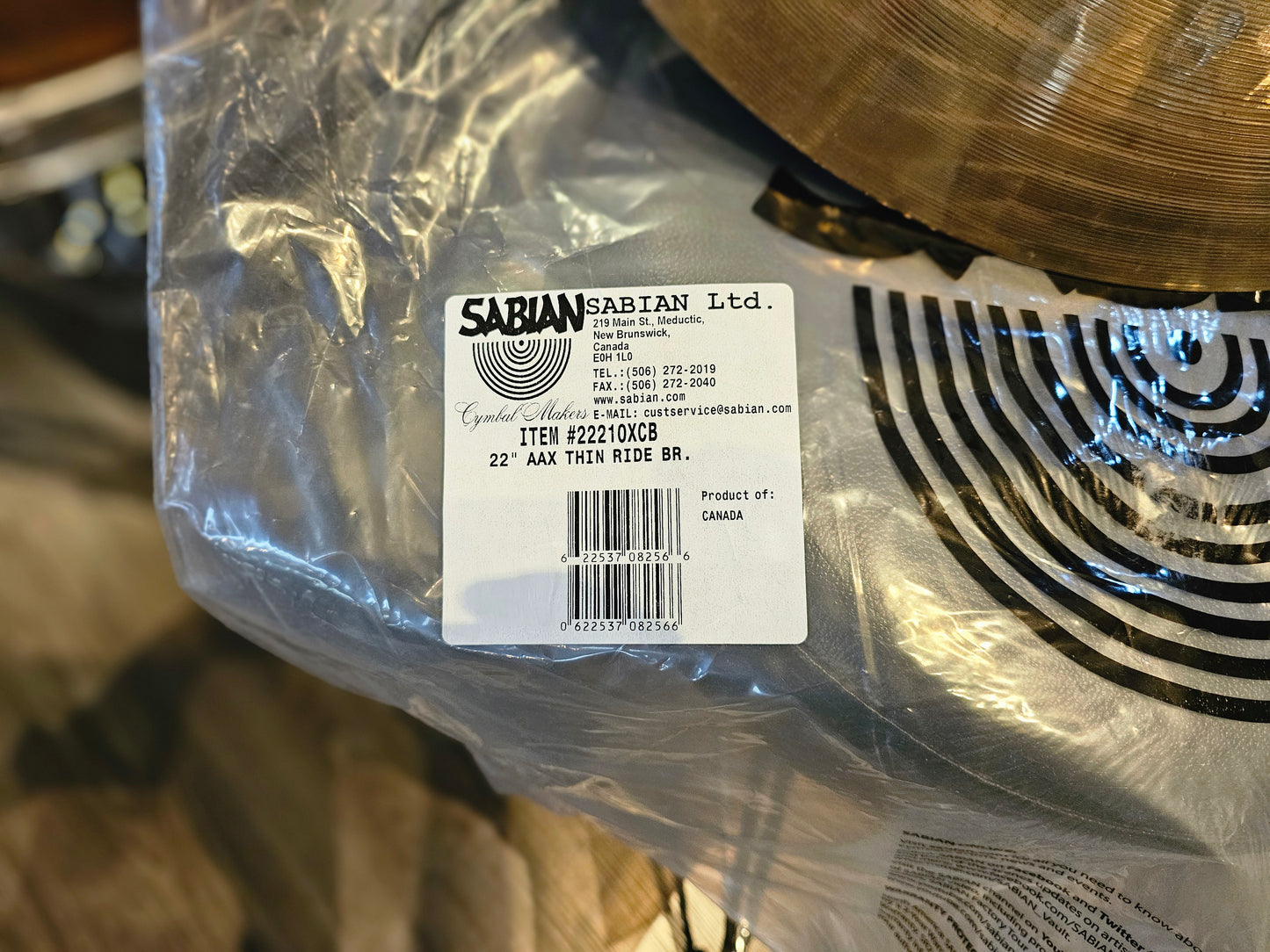 Sabian AAX thin ride 22" (brilliant)