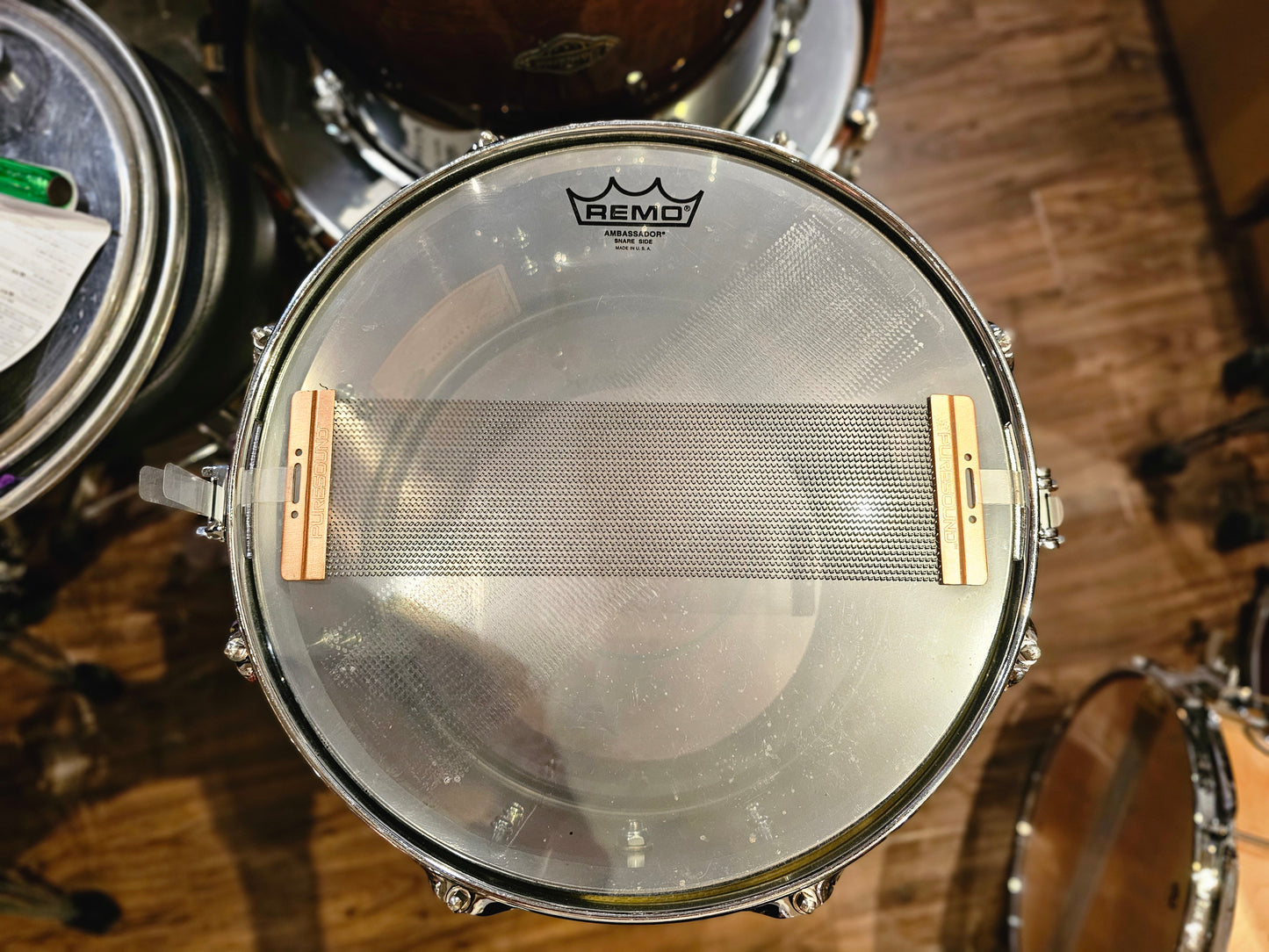 DW Collectors black nickel over brass 13x7 snare drum