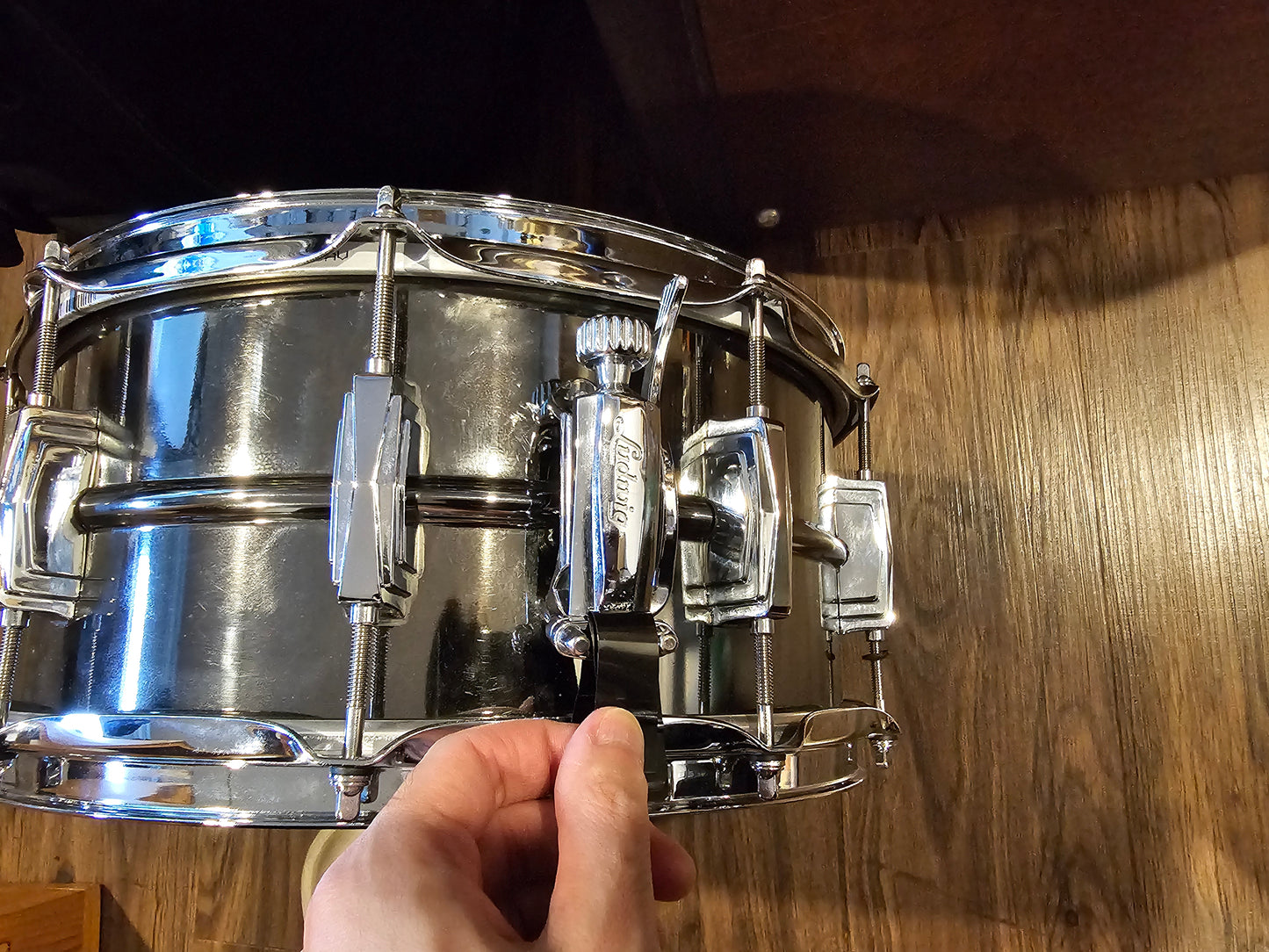 Ludwig LB417 Black beauty brass shell 14x6.5 snare drum