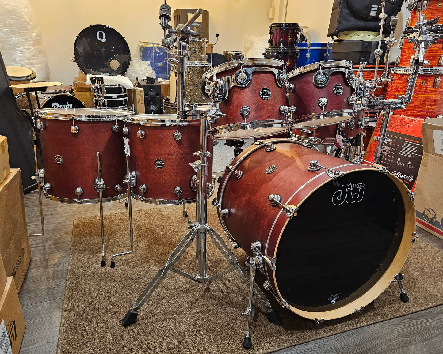 Dw Performance US Tobacco satin 6 pcs. drums set