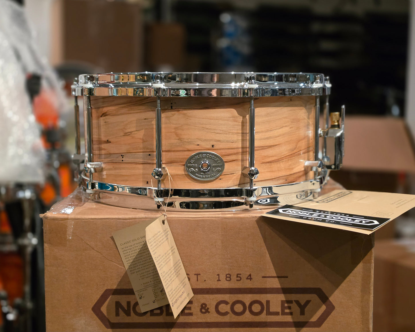 Noble & Cooley NC SS classic special edition Ambrosia Maple 14x6 snare drum (20 limited)