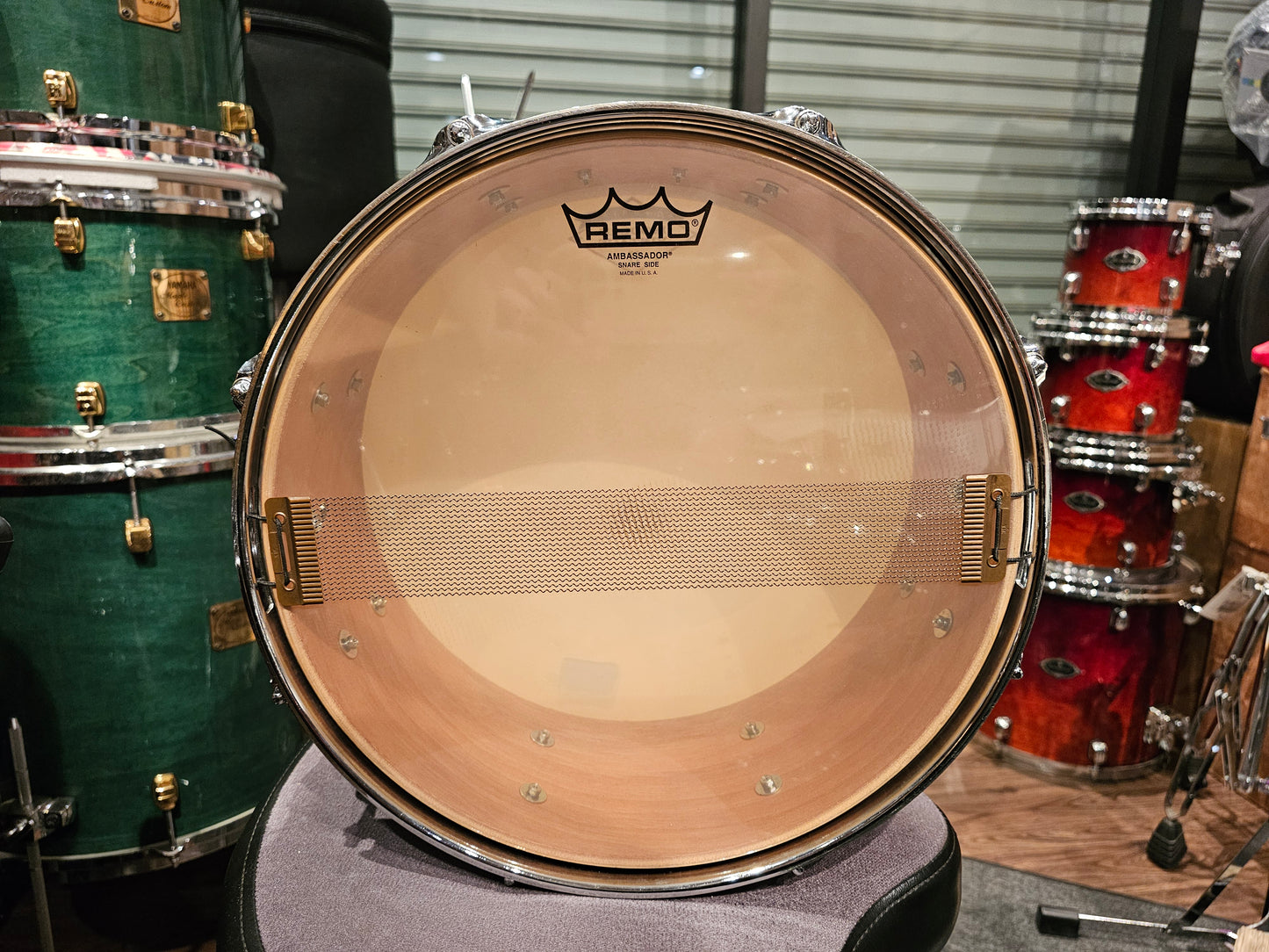 C&C custom Player date I Mahogany 14x5 snare drum