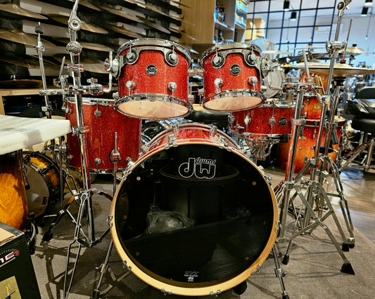DW Performance series Tangerine glass 5 pcs. drums set