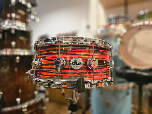 Dw Collectors Maple 10+6 ply Tiger oyster 14x6.5 snare drum