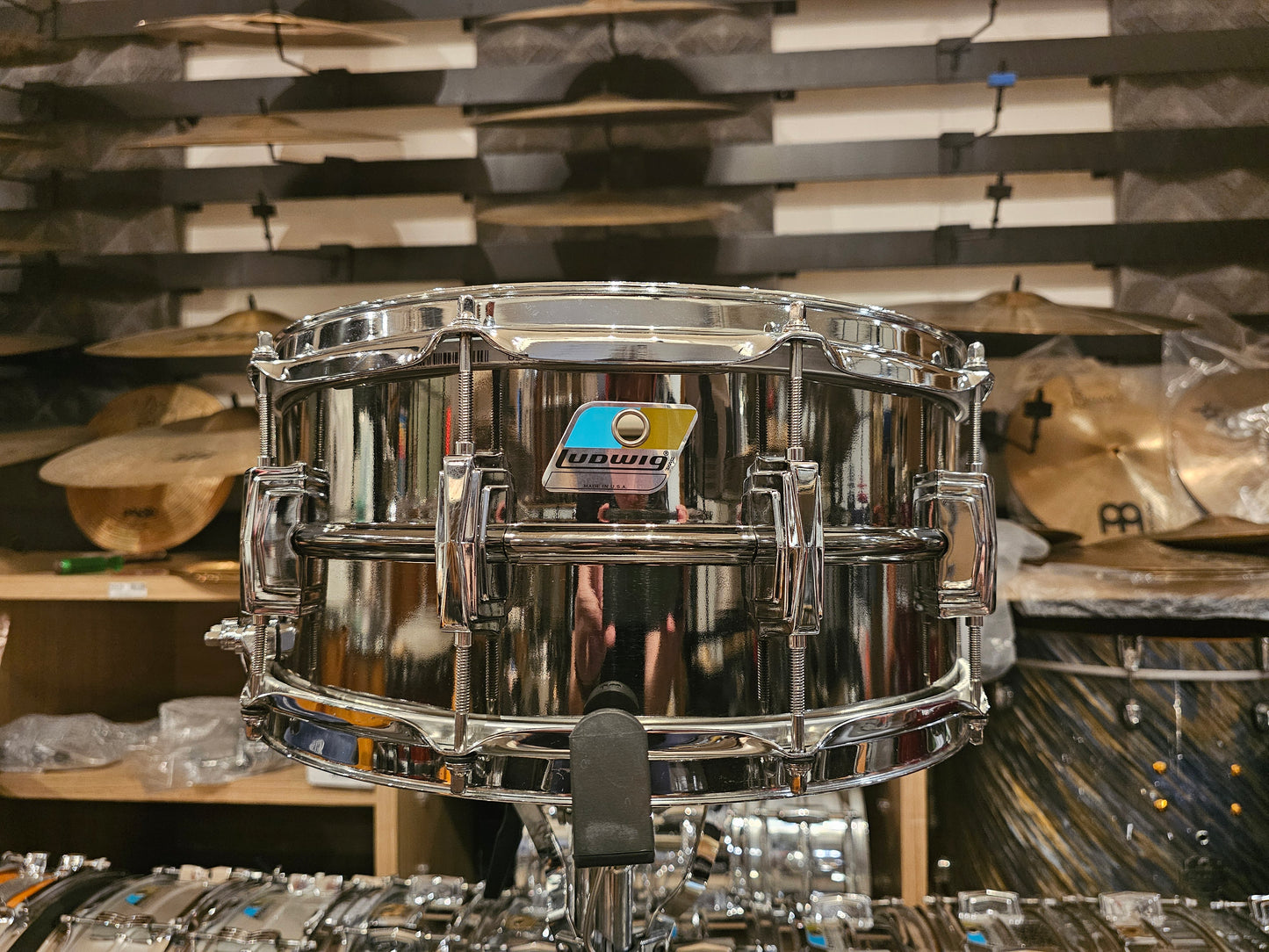Ludwig LB417 Black beauty brass shell 14x6.5 snare drum