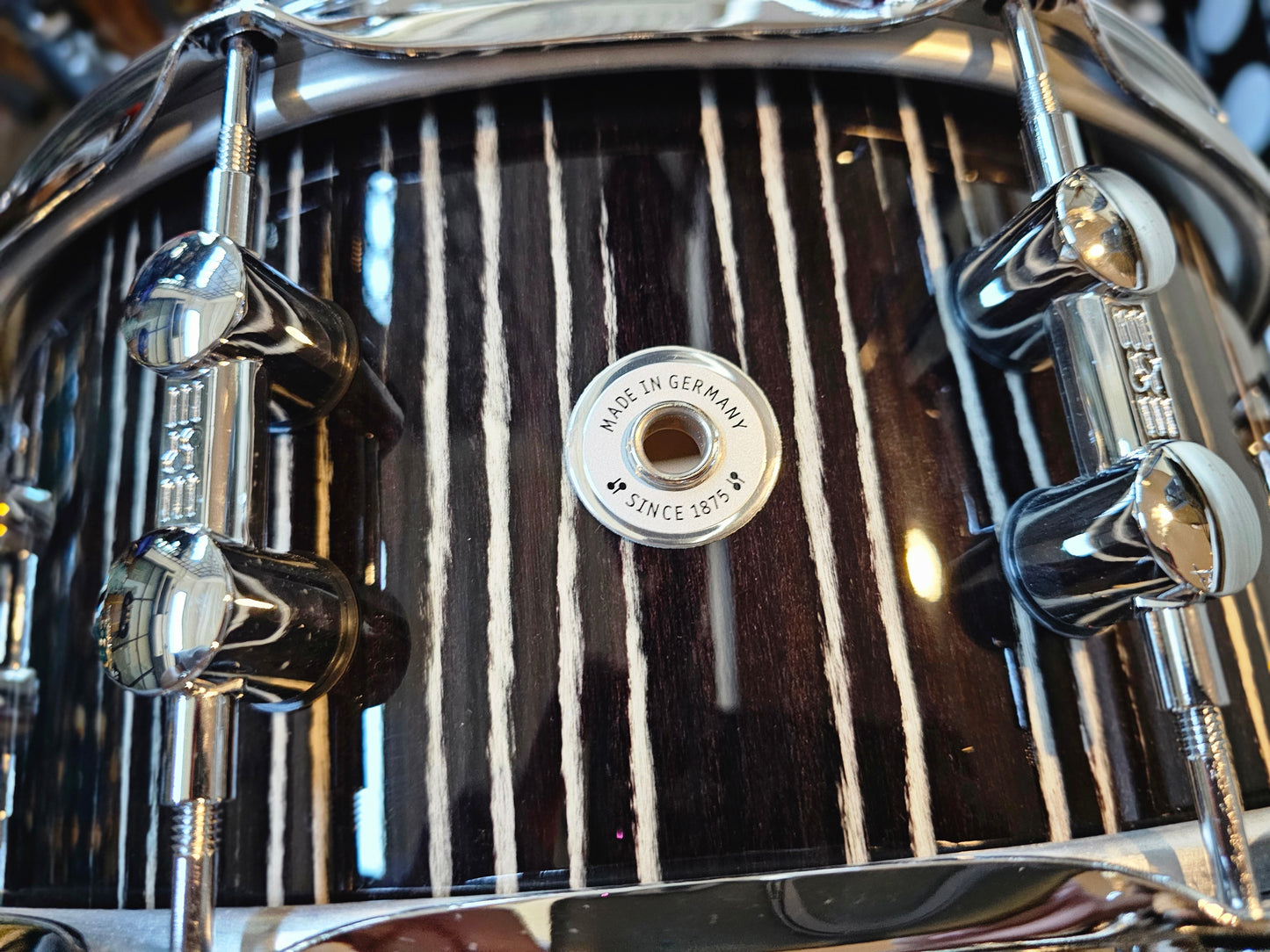Sonor Prolite Ebony white stripes 14x6 snare drum