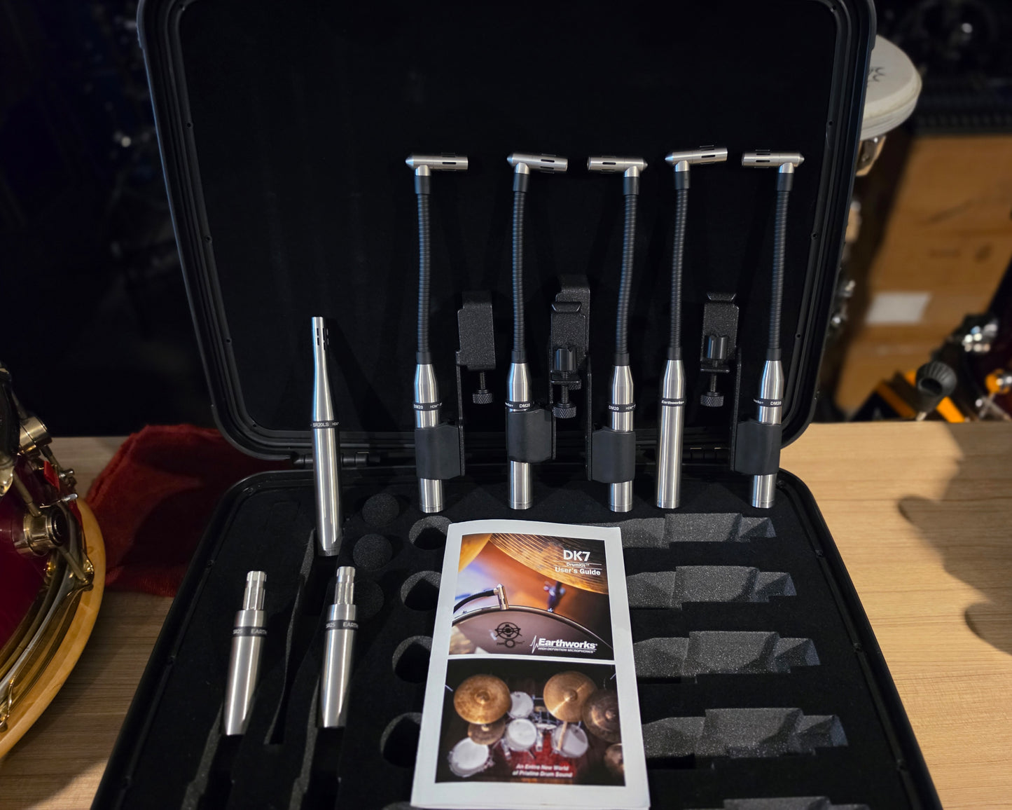 Earthworks DK7 drum microphone pack + extra DM20