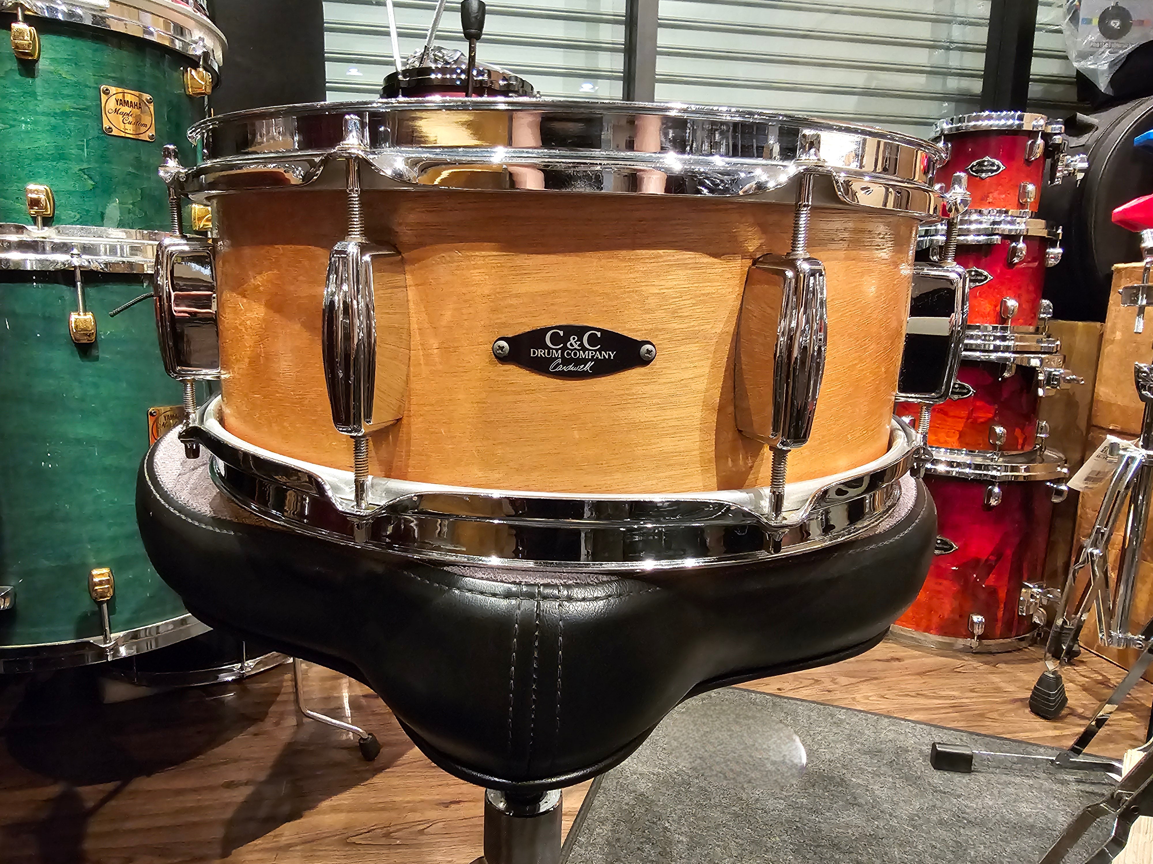 C&C custom Player date I Mahogany 14x5 snare drum – All about Drums