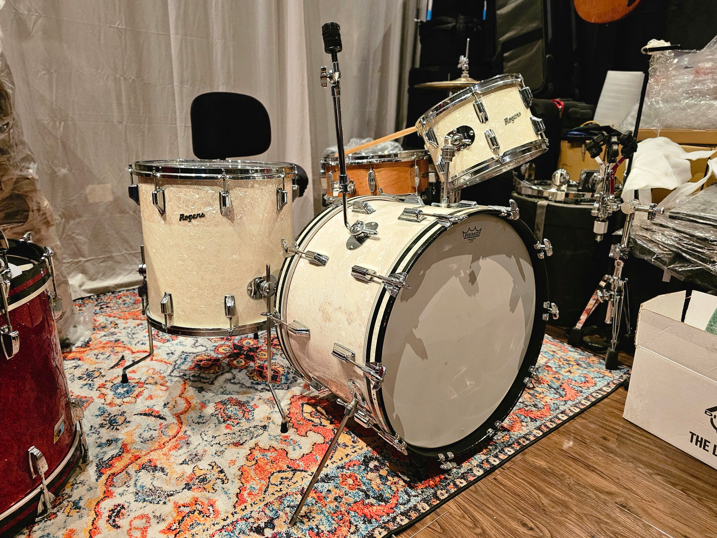 Rogers Holiday vintage 1968 WMP 3 pieces drums set