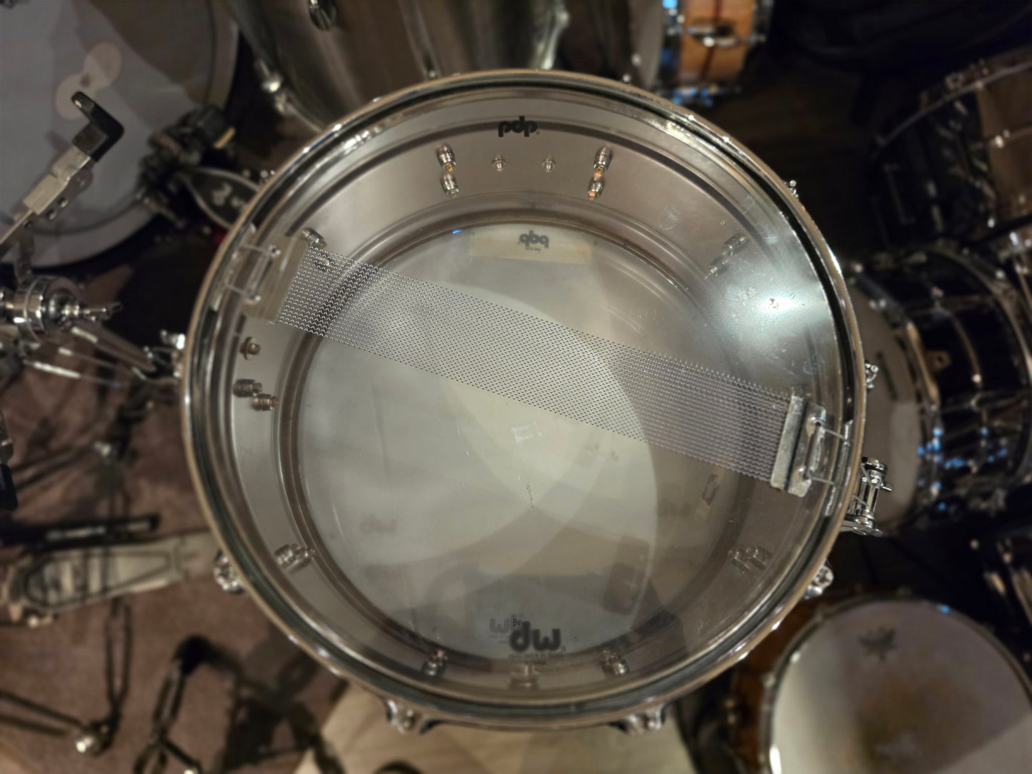 PDP by DW Concept black nickel over steel 14x6.5 snare drum