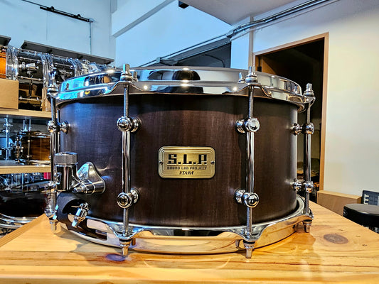 Tama SLP G-Walnut 14x6.5 snare drum