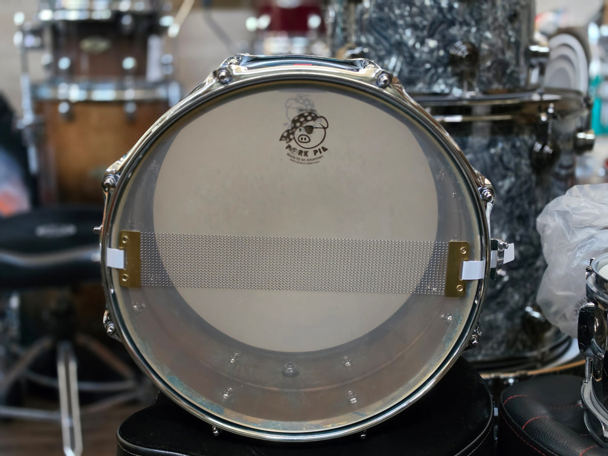 Pork Pie Patina brass 13x7 snare drum