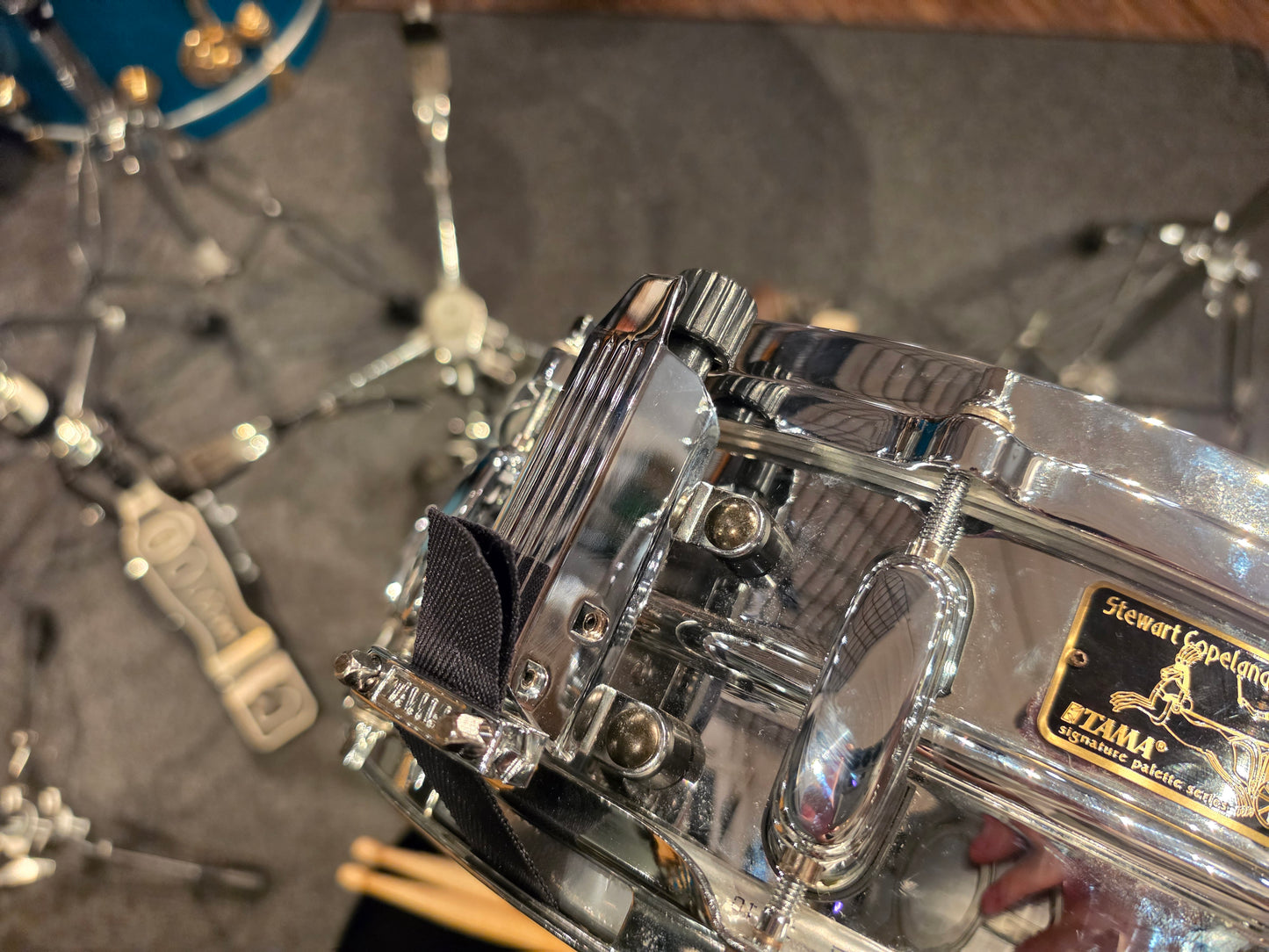 Tama Stewart Copeland signature brass shell 14x5 snare drum