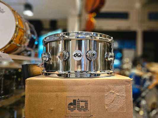 DW Collectors Black Ti Titatium shell 14x6.5 snare drum