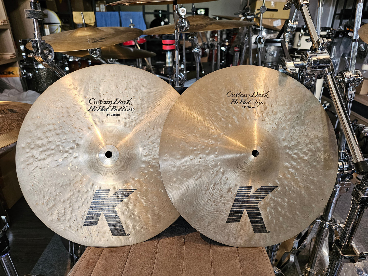 Zildjian K custom dark hihats 14"