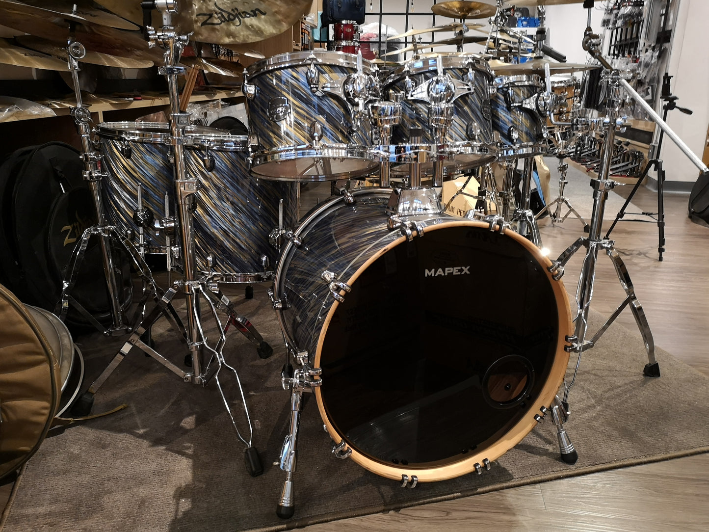 Mapex Saturn IV Marine Spiral 6 pcs. drums set