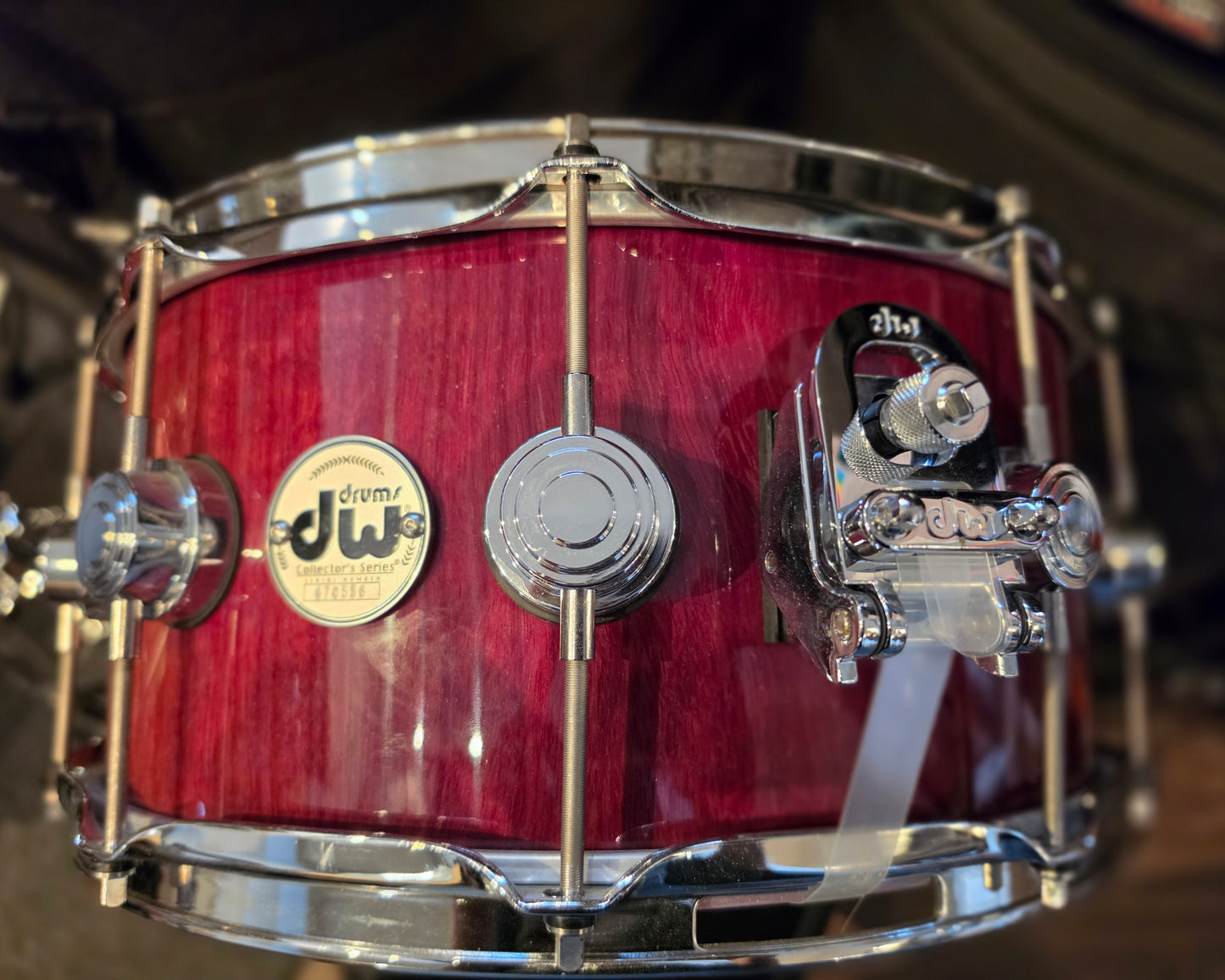 DW Collectors Pure Purpleheart 13 ply 14x6.5 snare drum