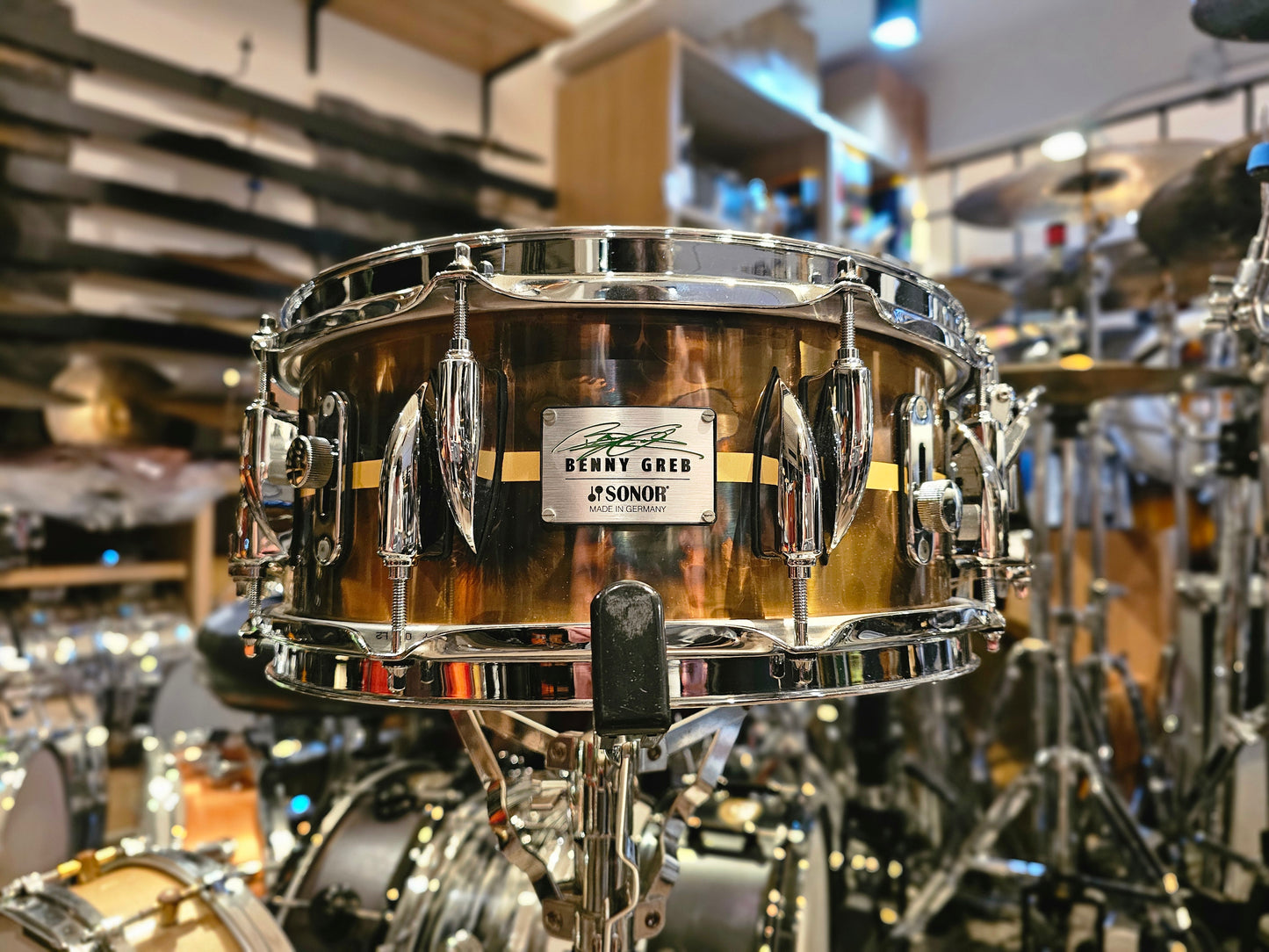 Sonor Benny Greb signature V.2 brass shell 13x5.75 snare drum