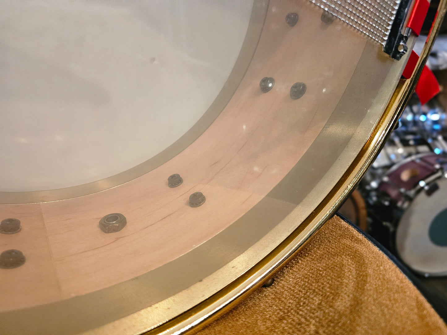 DW Collectors Edge gold hw 14x6 snare drum