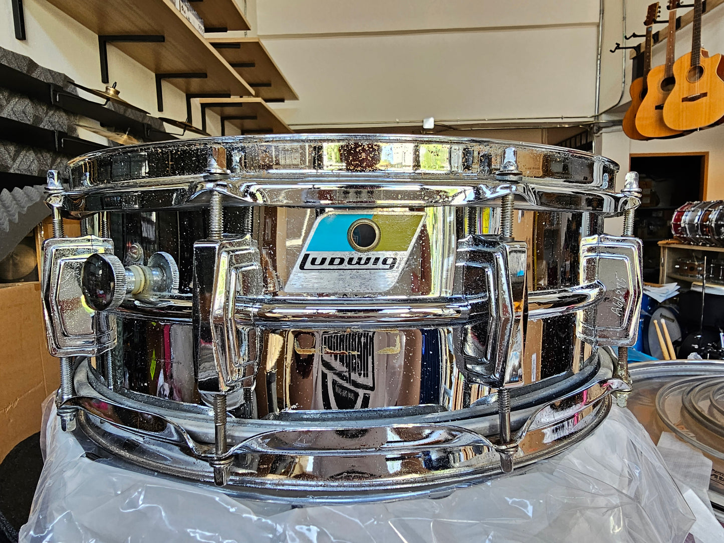 Ludwig Supraphonic vintage 1970's 14x5 snare drum