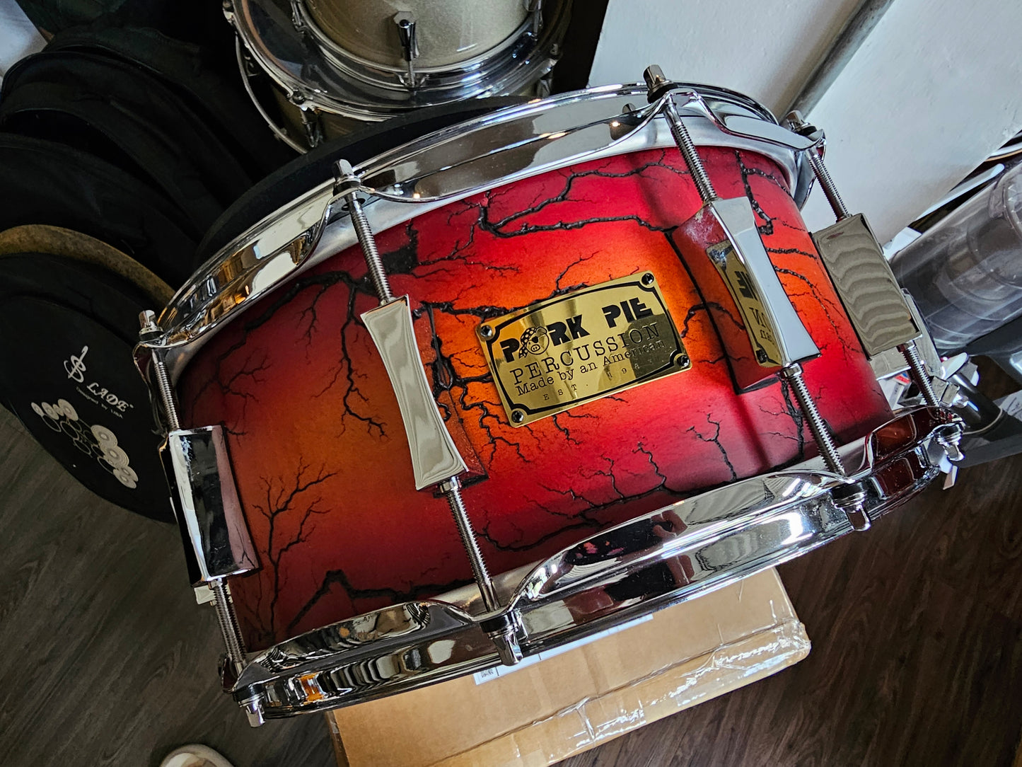 Pork Pie custom limited 8 of 8 Maple 14x6.5 snare drum